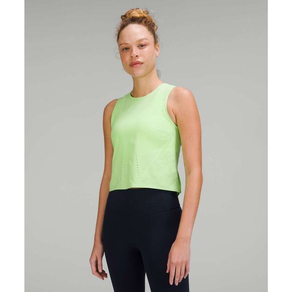 Lululemon Swift Ventilated Running Tank Top in Scream Green Light Size 2 - Picture 1 of 7